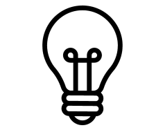 Lightbulb icon AUB